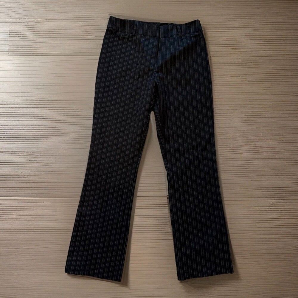 Fashion Bug Black Pinstripe Boot Cut Pants